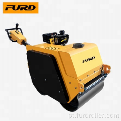 Compactador de rolo de rodas de aço duplo pequeno FYLJ-S600C